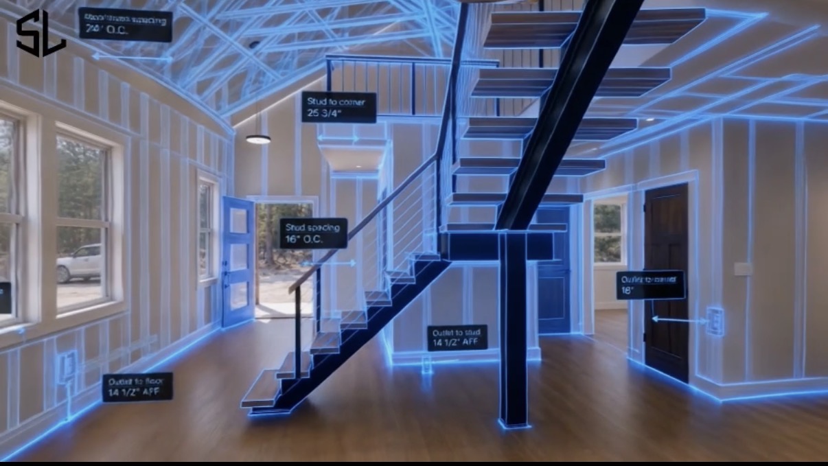 Measured 3D view revealing documented construction details