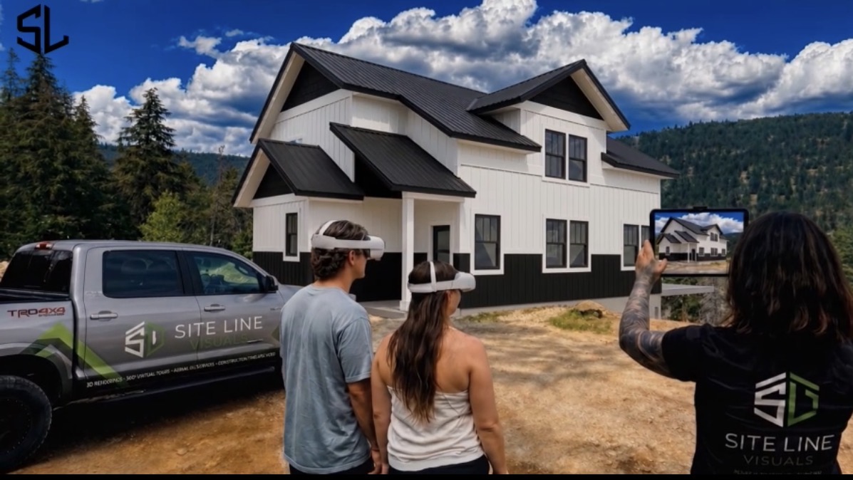 Customers experiencing their home at full scale with Site Line Visuals